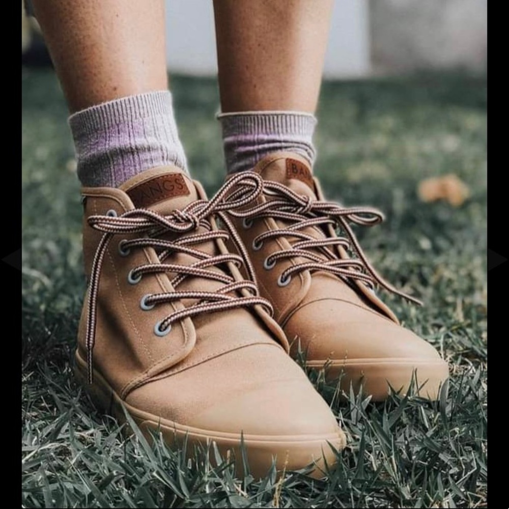 Bangs Zion Sand high tops unisex canvas shoes mustard yellow